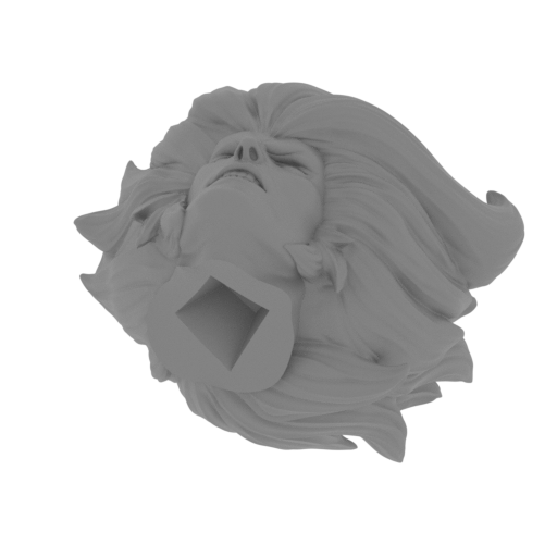 LionO bust Face.stl