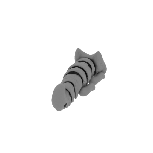 baby_malamute_keychain.stl