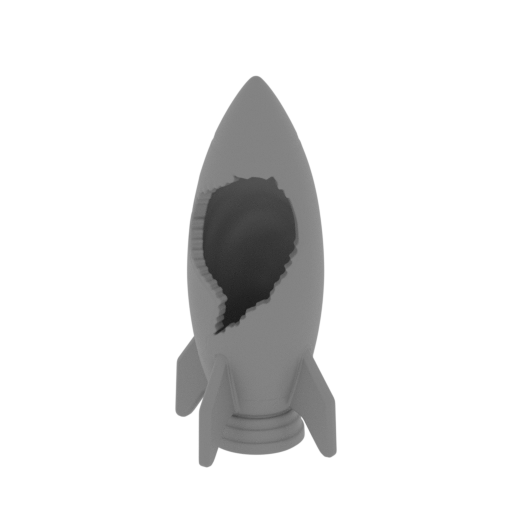 Cracked Rocket Desk Organizer.stl