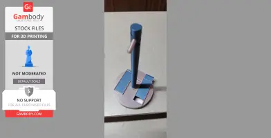 Tall jewelry stand with circular base and slider compartments, suitable for organizing accessories.