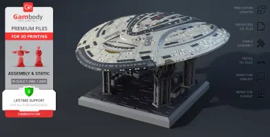 USS Enterprise NCC 1701 F - 3D Models & STL Files | Gambody