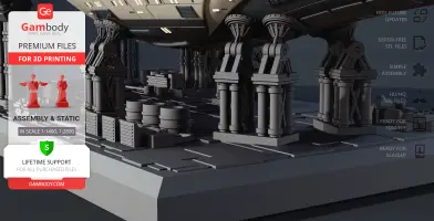 Detailed 3D model of the USS Enterprise NCC 1701-F with intricate supports on a display stand.