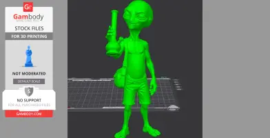 Paul the Alien 3D Model