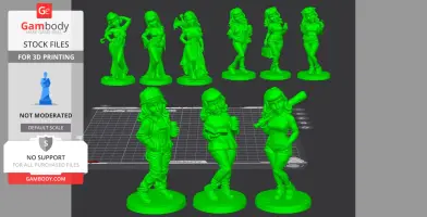 BETTY PAGE - 3D Printable Models