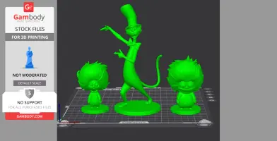 Thing #1 and Thing #3 - CAT IN THE HAT 3D Models
