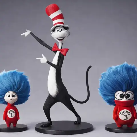 Thing #1 and Thing #3 - CAT IN THE HAT