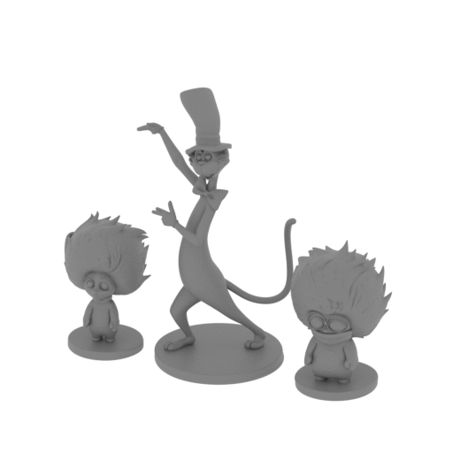 Cat in the hat Thing 1 and 3.stl