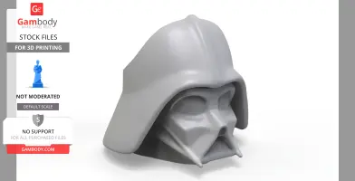 A 3D model of a sci-fi helmet-shaped pencil holder and planter for 3D printing.