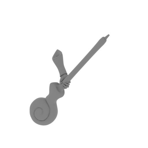 hand right magician's staff.stl