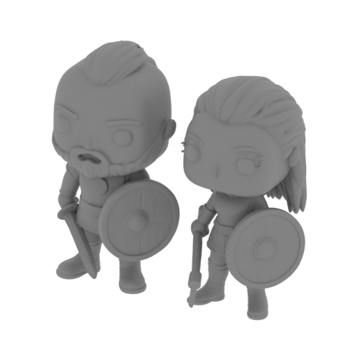Ragnar and lagertha2.stl