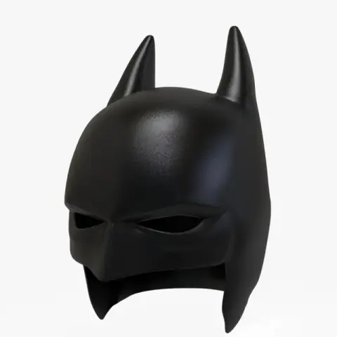 Batman-Inspired Hero Cowl Helmet Wearable or Display 3D Files