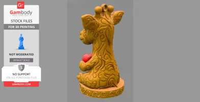 Giraffe with Heart – STL File | Digital Download for 3D print