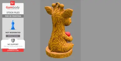 Giraffe with Heart – STL File | Digital Download for 3D print