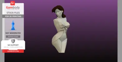 Origami Female Statue