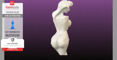 Origami Female Statue