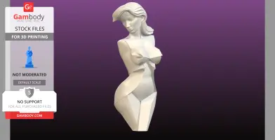 Origami Female Statue