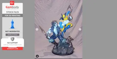 Lobo Vs Wolverine Crossover STL files - 3D printing collectibles fanarts by CG Pyro