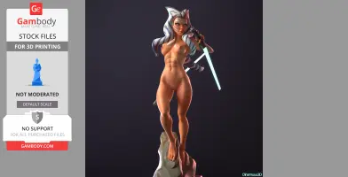 Ahsoka Tano from Star Wars 3D Print Files STLs
