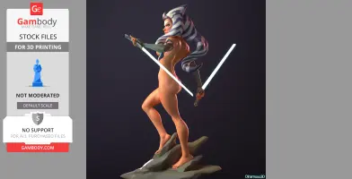 Ahsoka Tano from Star Wars 3D Print Files STLs