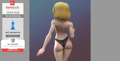Android 18 from Dragonball Z 3D Print Files STLs
