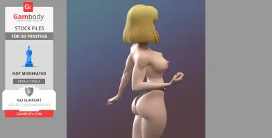 Android 18 from Dragonball Z 3D Print Files STLs