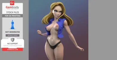 Android 18 from Dragonball Z 3D Print Files STLs