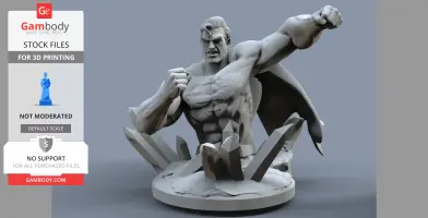 Superman vs Thor Diorama STL Files by CG Pyro