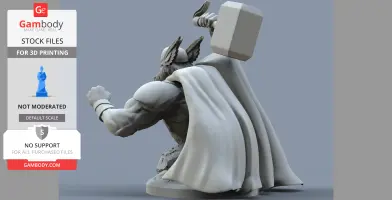 Superman vs Thor Diorama STL Files by CG Pyro