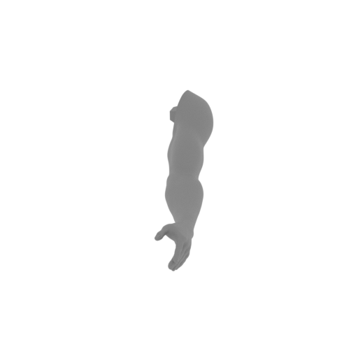 Super Girl_LEFT_HAND.stl