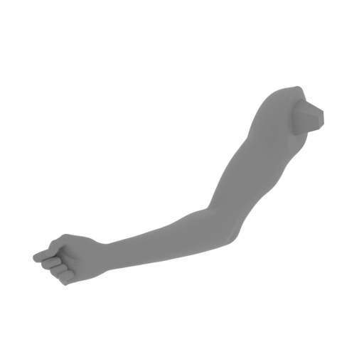 Super Girl_RIGHT_HAND.stl