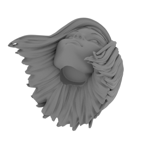Super Girl_HEAD_WITHOUT_CAPE_DIADEMA.stl