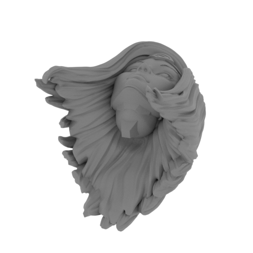 Super Girl_bust_HEAD.stl