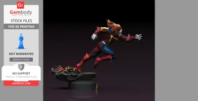 Speed Demon Flash & Ghost Rider Amalgam by CG Pyro - STL Files