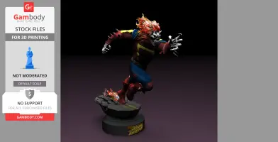 Speed Demon Flash & Ghost Rider Amalgam by CG Pyro - STL Files
