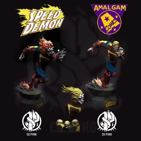 Speed Demon Flash & Ghost Rider Amalgam by CG Pyro - STL Files