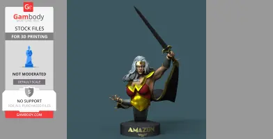 Amazon Storm (Storm x Wonder Woman) Amalgam STL Files - CG Pyro