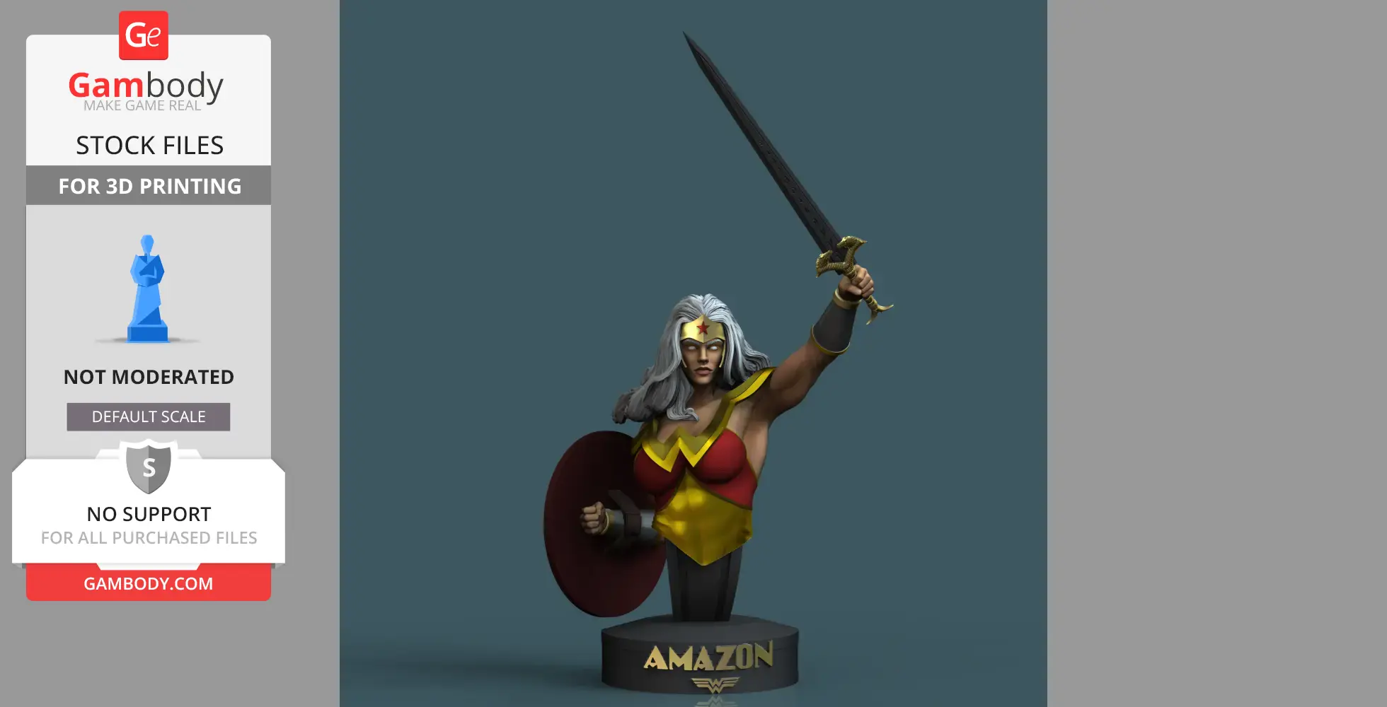 Amazon Storm (Storm x Wonder Woman) Amalgam by CG Pyro - STL Files ...