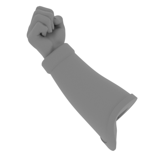 Amazon bust_right_hand_shield.stl