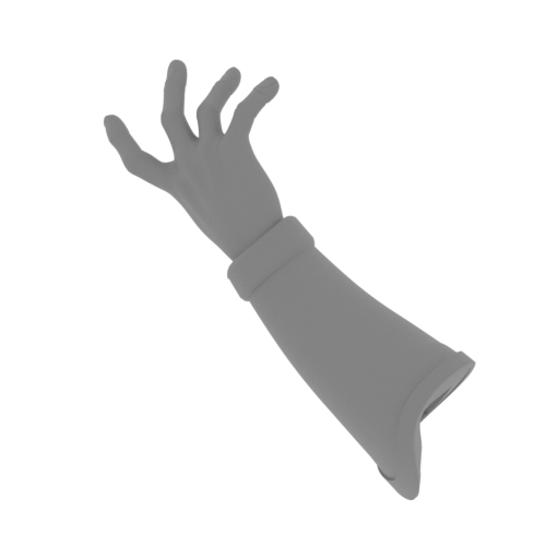 Amazon bust_hand_right_storm1.stl