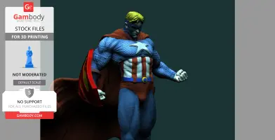 Super Soldier (Superman x Captain America) Amalgam STL Files - CG Pyro