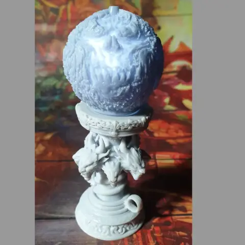 Demon orb on pedestal