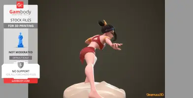 Azula from Avatar the Last Airbender 3D Print Files STLs