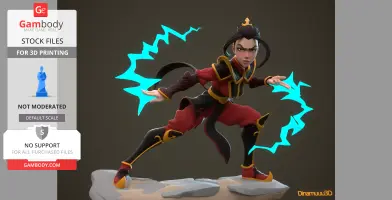 Azula from Avatar the Last Airbender 3D Print Files STLs