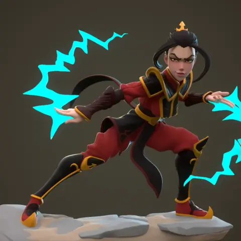 Azula from Avatar the Last Airbender 3D Print Files STLs