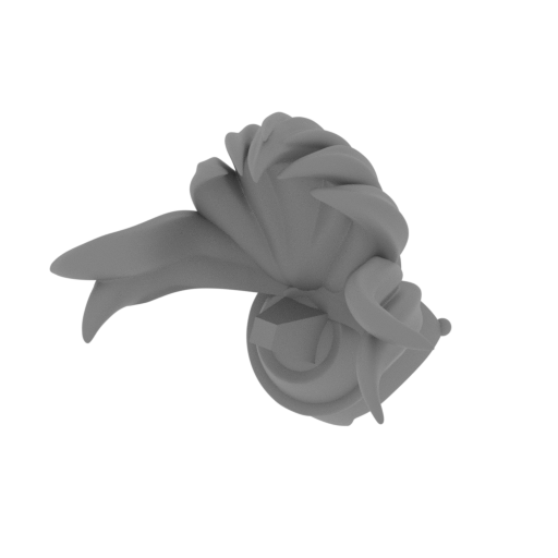 MAN_Bowsette_Head_HairBangs.stl