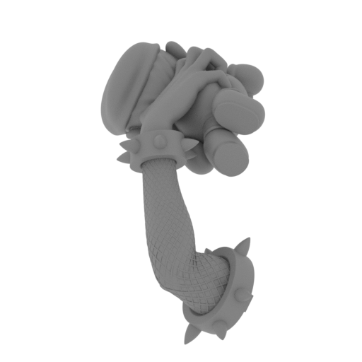 MAN_Bowsette_ArmR1_Net_Mario.stl