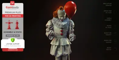 Pennywise Deadlights 3D Printer Files | Assembly