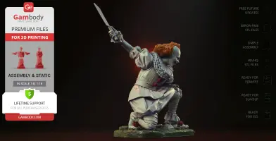 Pennywise Attack 3D Printer Files | Assembly