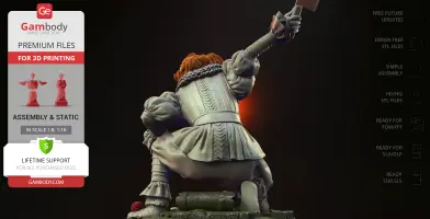 Pennywise Attack 3D Printer Files | Assembly