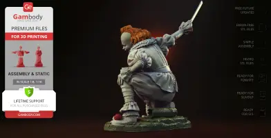 Pennywise Attack 3D Printer Files | Assembly